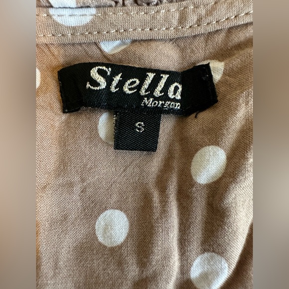 SOLD (elswhere) Stella Morgan Size 8 Polka dot mini summer dress - Picture 8 of 9